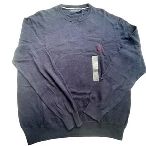 NWT NAUTICA Mens Large Cotton Cashmere Crew Neck Sweater Preppy Nautical Classic